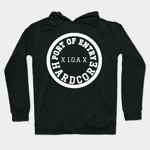 IOA HARDCORE - WHITE FULL Hoodie by Gary Pounds